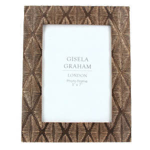 Gisela Graham Resin Photo Frame Bronze Diamond